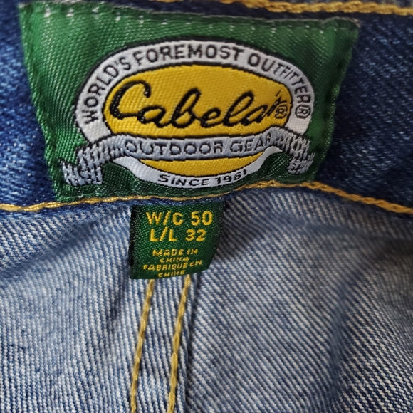 Cabela's Mens Denim Blue Jeans 50x32 New - Picture 6 of 10